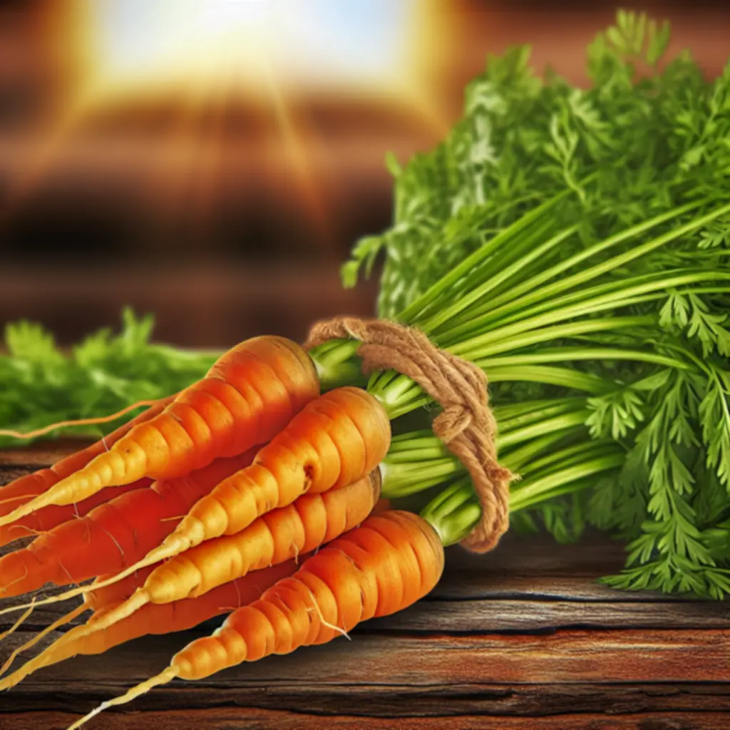 Bos verse oranje wortelen