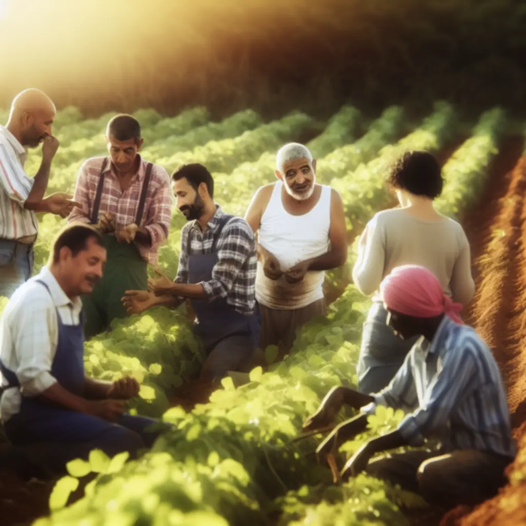Boerenteam dat werkt aan precisielandbouw